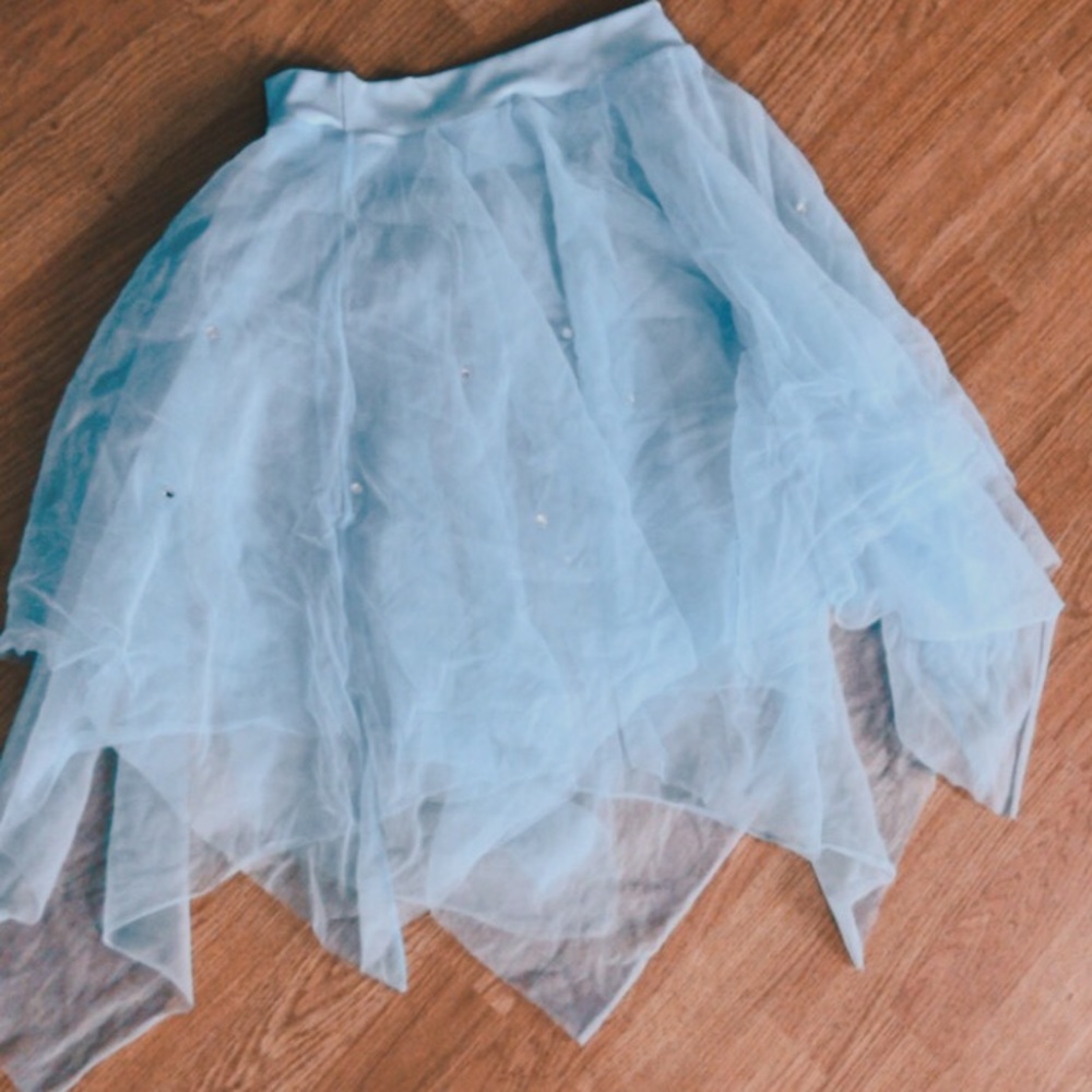 measurements added! ethereal blue ballet skirt ❄️ dance costume